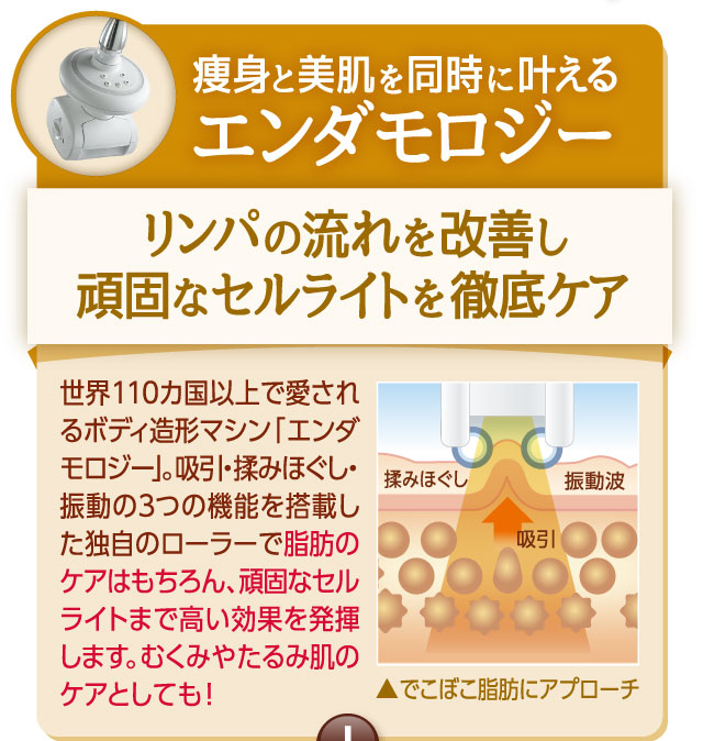 痩身と美肌を同時に叶える　エンダモロジー