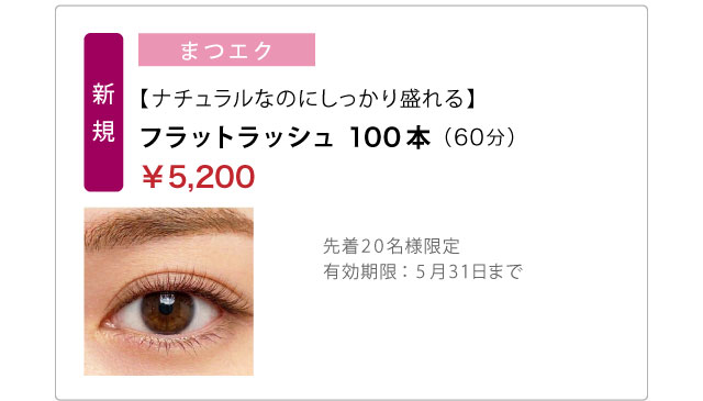 【ナチュラルなのにしっかり盛れる】フラットラッシュ　100本